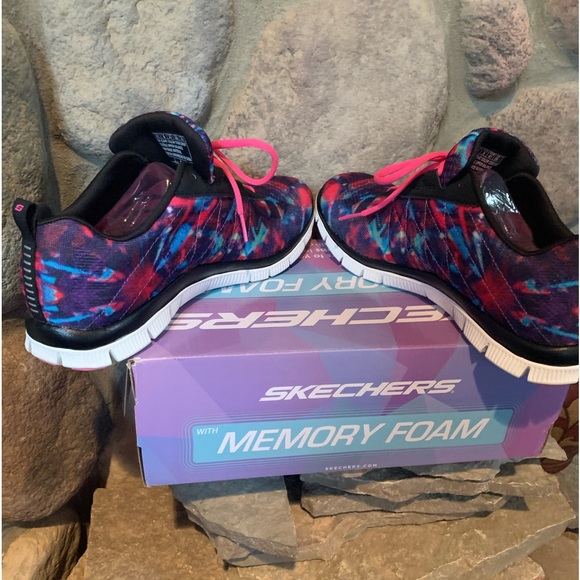 NEW SKECHERS FLEX APPEAL SPORT WITH MEMORY FOAM/COSMIC RAYS SIZE 11 - Picture 2 of 8